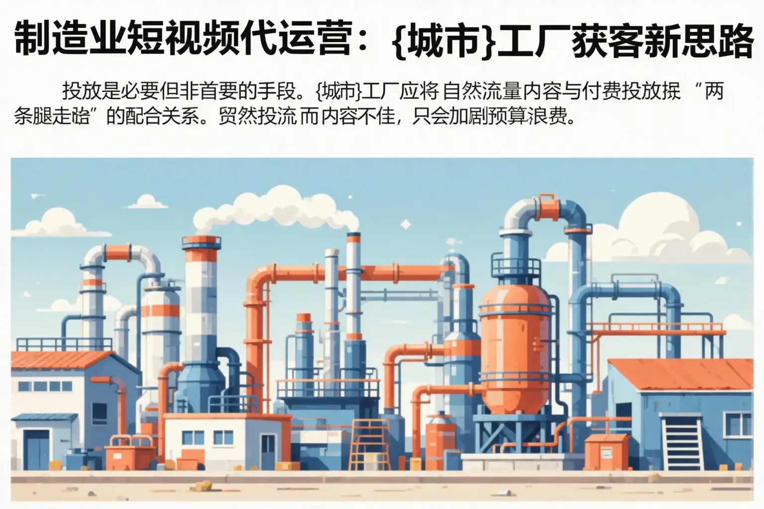 制造业短视频代运营：张湾工厂获客新思路